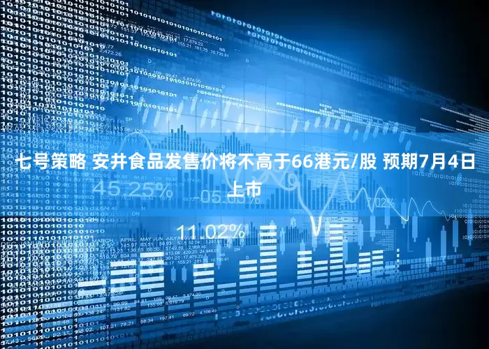 七号策略 安井食品发售价将不高于66港元/股 预期7月4日上市